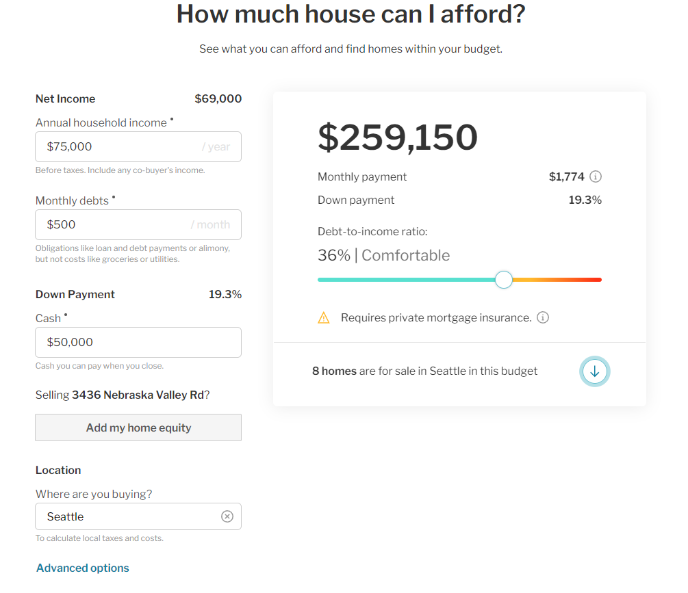 Affordability Calculator Redfin Customer Service