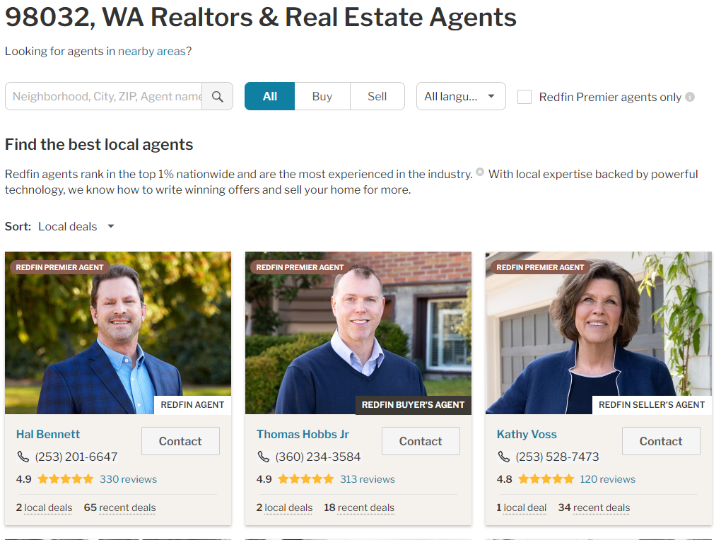 Find A Redfin Agent