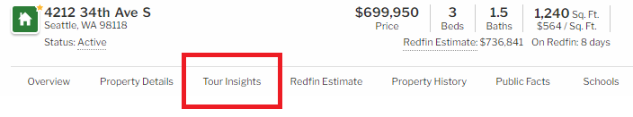What Does Redfin X Out Mean