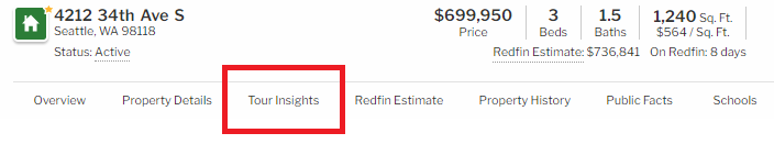 Agent Tour Insights Redfin Customer Service